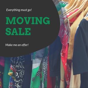 Moving sale! Tons of bargains to be had!